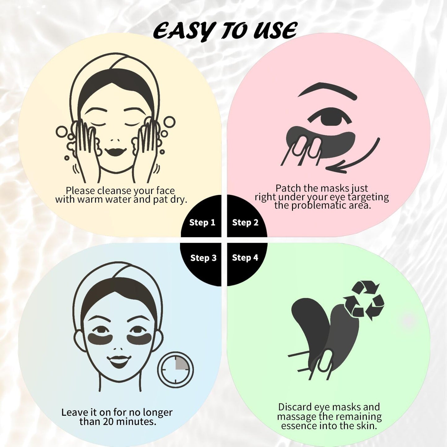 Mascarilla de cafeína para ojos – Pink Glow Care