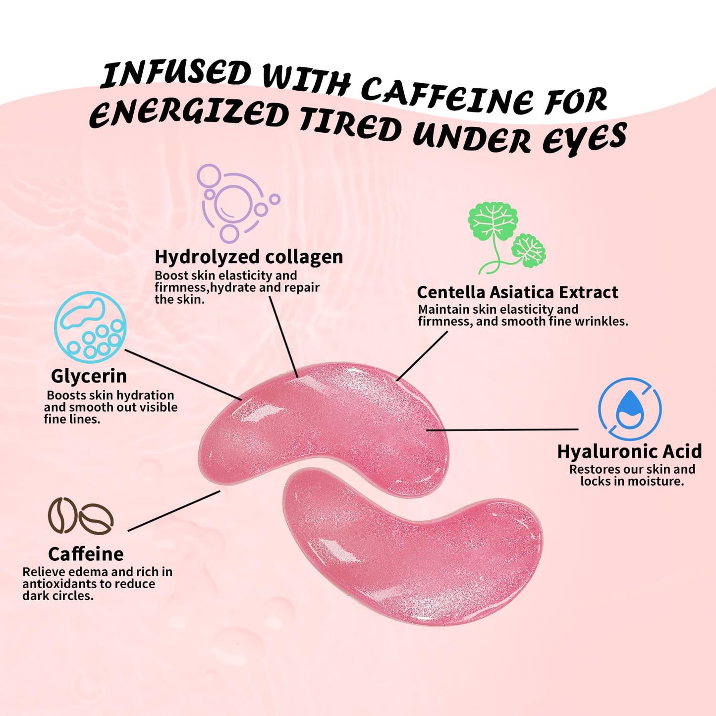 Mascarilla de cafeína para ojos – Pink Glow Care