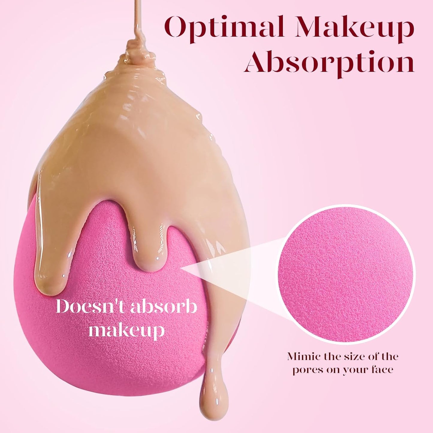 Esponja de terciopelo suave para difuminar maquillaje